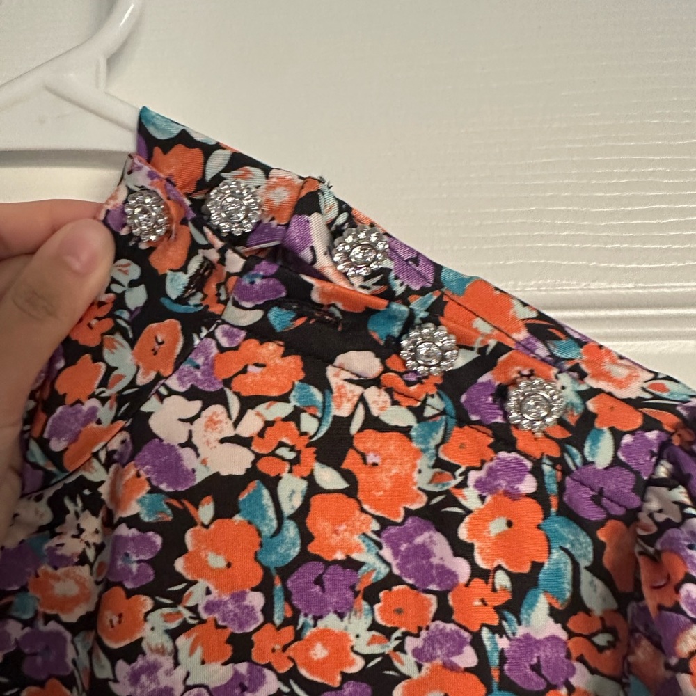 (2/$20) Mango Floral Long Sleeve Dress - Picture 4 of 5